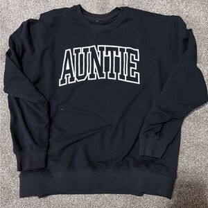 Amazon Black 'AUNTIE' Women's Sweatshirt